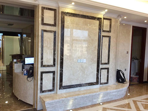 口腔醫院大理石背景墻成功案例