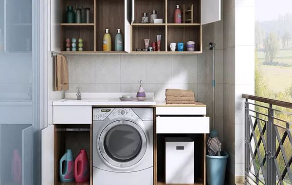 長沙網友曬圖，陽臺洗衣機組合柜更受歡迎