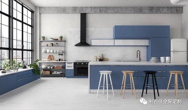 藍色櫥柜設計圖